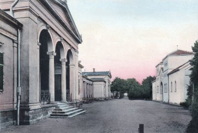 Krematorium mit Wartehalle um 1910