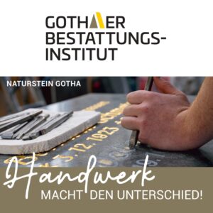 In Stein gemeißelt.